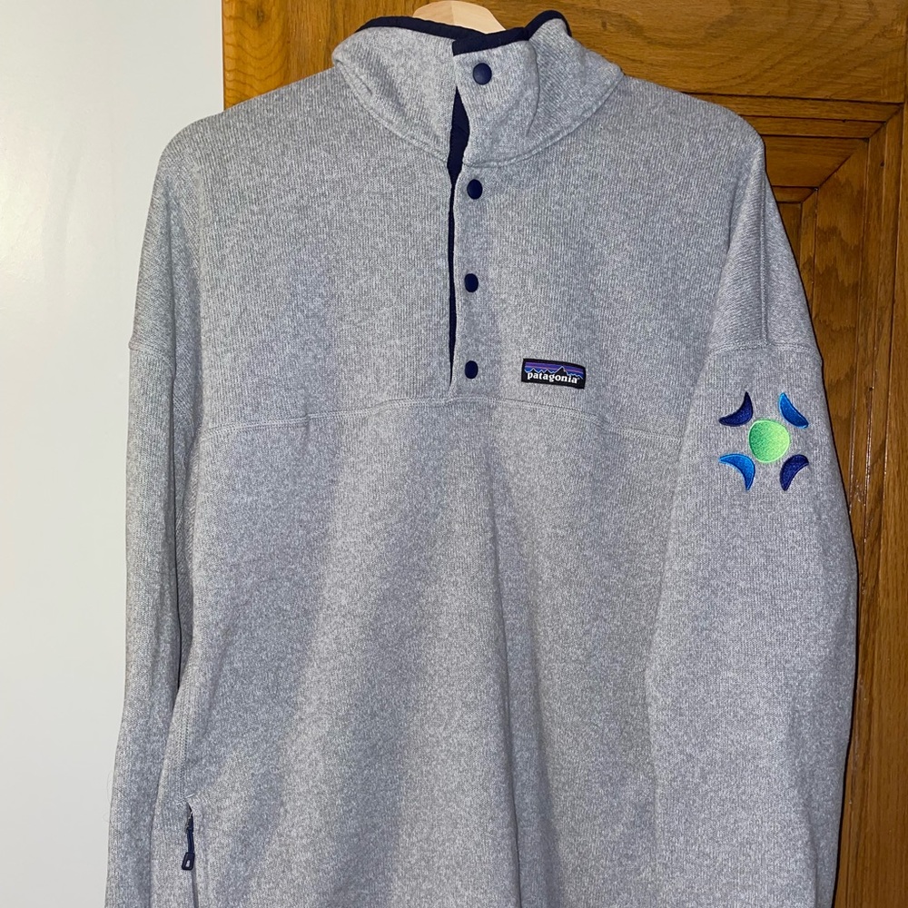 Patagonia Mens Better Pullover Fleece Sweater 1/4 Snap Stonewash Grey Size XXL
